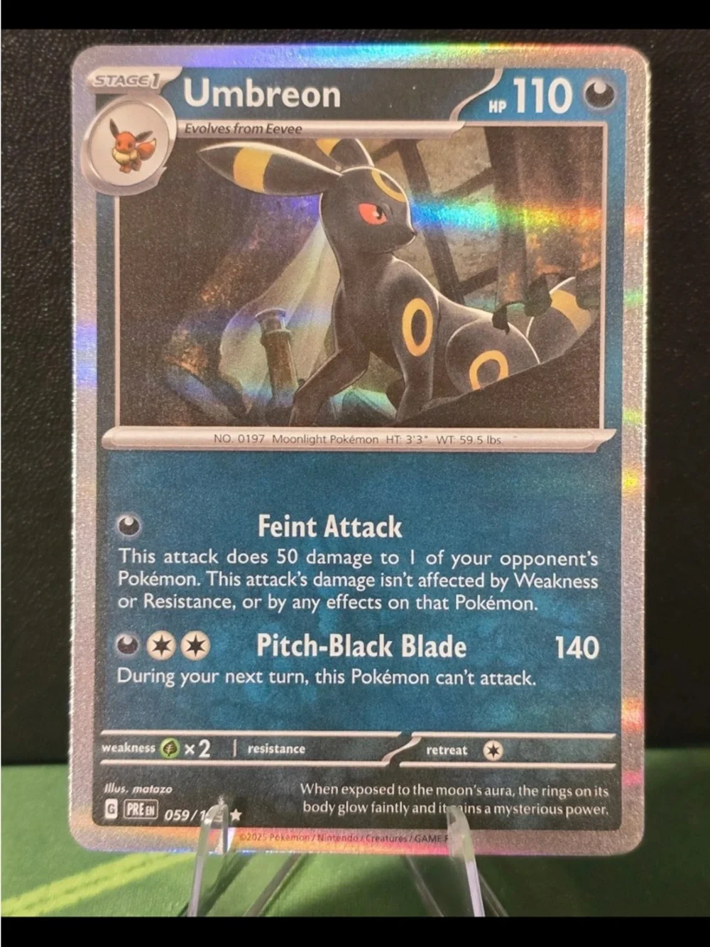 Pokémon Prismatic Evolutions Reverse Holo Eevee 074 + 8 Holo Eeveelutions Set NM